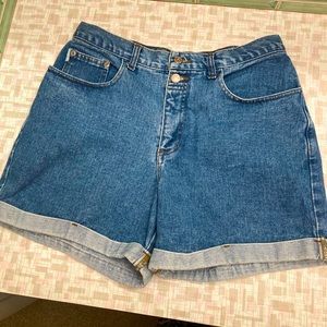 Vintage Arizona hi-waisted jean denim shorts Sz 13 Juniors 90’s